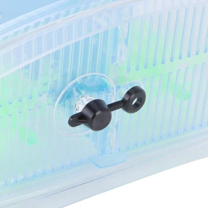 Mini Fish Breeding Box Acrylic Isolation Tank with Dirt Groove for Aquarium Fish Observation and Protection (Double) - size: Double