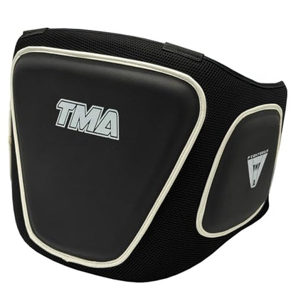 TMA Boxing Belly Pad Chest Guard MMA Body Protector Martial Arts Rib Shield Armour, Muay Thai, Kickboxing, Taekwondo Training, Maximum Durability, Secure Fit