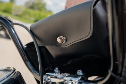 Dowco Willie & Max 59513-00 Revolution Series: Synthetic Leather Motorcycle Windshield Bag, Black, Universal Fit - size: 10.5"X6"X2.5"