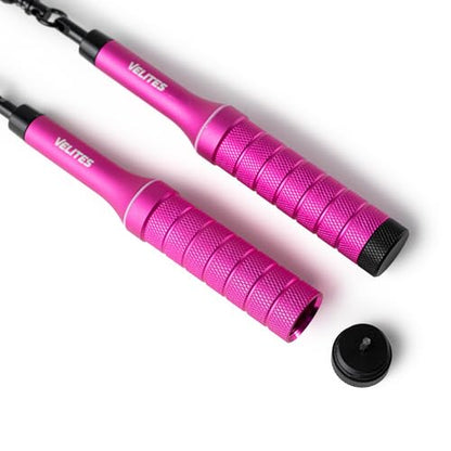 Velites - Earth 2.0 Jump Rope - Official CrossFit® Games Rope - Professional Aluminum Speed Rope for Double Unders, Fitness & Boxing - Includes 4mm Cable & Carrying Bag - - color: Pink