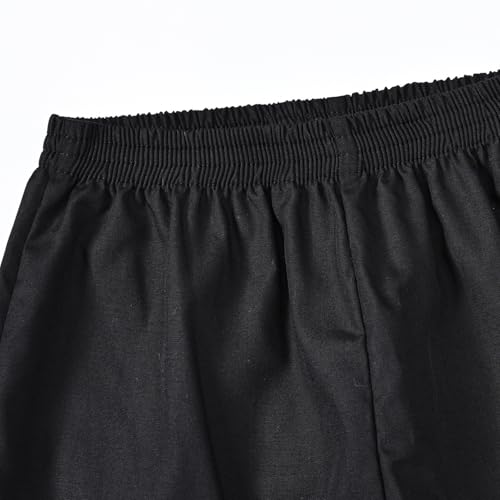 Boys Muslim Thobe Islamic Clothing Kids Muslim Prayer Clothes for Boys Eid Outfit Toddler Kaftan Ramadan Shirt Pants - color: Black, size: 9-10 Years