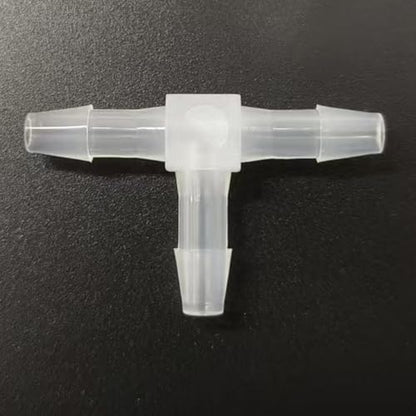 3 Way Tee Connector Equal Barbed T-Fitting 3 Way Hose Barb Adapter for Laboratory Biochemical Analytical Instruments Food Machinery Aquarium Equipment 100pc/pk (4.8mm 3/16'' Sq) - size: 4.8mm 3/16'' Sq
