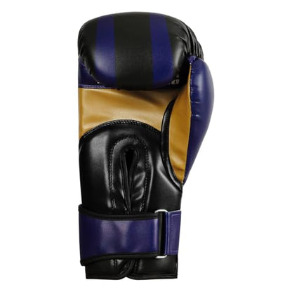 Title Boxing World Bag Boxing Gloves - color: Purple/Black/Gold, size: 14 oz