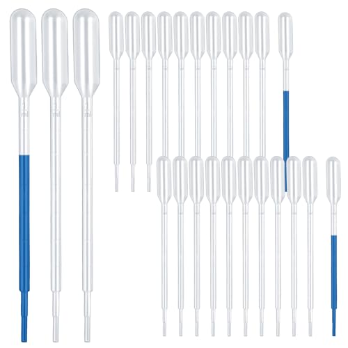 120Pcs 1ml Plastic Transfer Pipettes Dropper | Disposable, Water Droppers Pipette, For Oil, For Craft Lab Resin Paint - size: 1ml