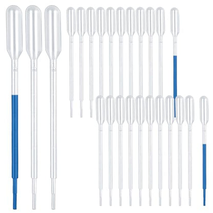 120Pcs 1ml Plastic Transfer Pipettes Dropper | Disposable, Water Droppers Pipette, For Oil, For Craft Lab Resin Paint - size: 1ml