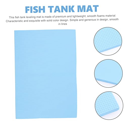Aquarium Mat Thickened Non Slip Fish Tank Bottom Pad Insulated Wear Resistant for Home Use Provides Comfort Stability for Your Fish Tank - color: Blue