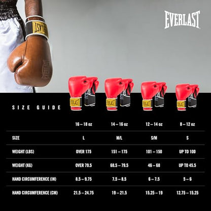 Everlast Everlast Classic Training Glove - color: Red, size: 16 Ounce