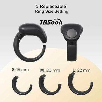Fashion Tasbih 스마트 링, Tasbeeh 카운터, 기도 방향 표시기 가이드, 5 Azan 알람 시계, 용서, 전자 묵주, Eid al-Fitr Eid al-Adha 라마단 남성 여성용 선물-블랙 사이즈 조절 가능 - style: C블랙 사이즈 조절 가능