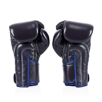 Fairtex BGV6 Angular Boxing Gloves, Locked Thumb Muay Thai MMA Kickboxing | Premium synthetic body with triple-layer foam padding. Joint protection and firm wrist support safeguard hands on heavy bags - color: Blue, size: 12oz