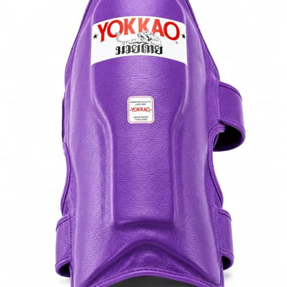 YOKKAO Matrix Muay Thai Kickboxing MMA Shin Guards with Knee Guards - color: Flash Purple, size: Large