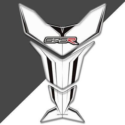 Motorcycle 3D Tank Pad Compatible with Triumph Street Triple Daytona 675 765R RS Stickers Gas Kit Knee Fish Bone Tank Pad Decals Fit for 675 765 R RS Stickers Decals Tank Protection Waterproof (A-21) - color: A-21