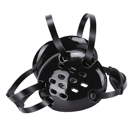 Wrestling Headgear with 11 Holes Adjustable Protective Breathable Ear Guard, Black NBR Sponge Dipped Paint, Chin Pad for Jiu Jitsu, Wrestling, MMA