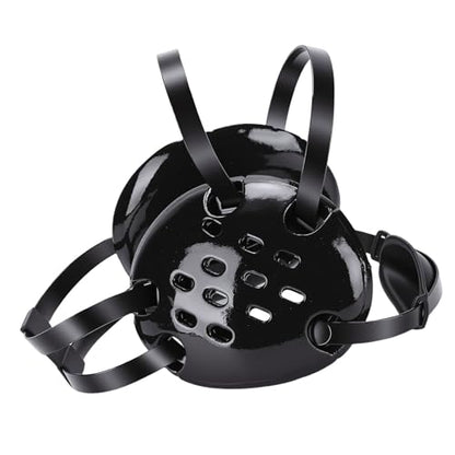 Wrestling Headgear with 11 Holes Adjustable Protective Breathable Ear Guard, Black NBR Sponge Dipped Paint, Chin Pad for Jiu Jitsu, Wrestling, MMA