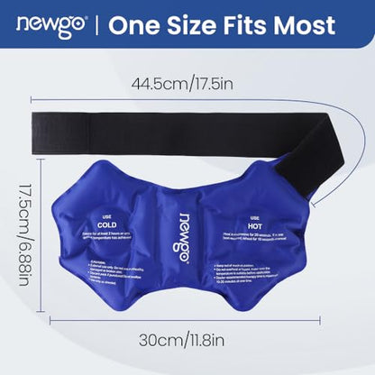 NEWGO Ankle Ice Pack Wrap for Sprained Relief, Ice Pack for Ankle Inuries Reusable, Cold Therapy for Ankles Swelling, Post Surgery Recovery - Blue - color: Blue-1pack