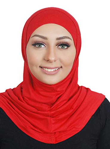 Hijab Al Amira 2 pcs - Al Amira 2 pcs Hijab Underscarf, Bandana - Hijab Accessories - color: Red