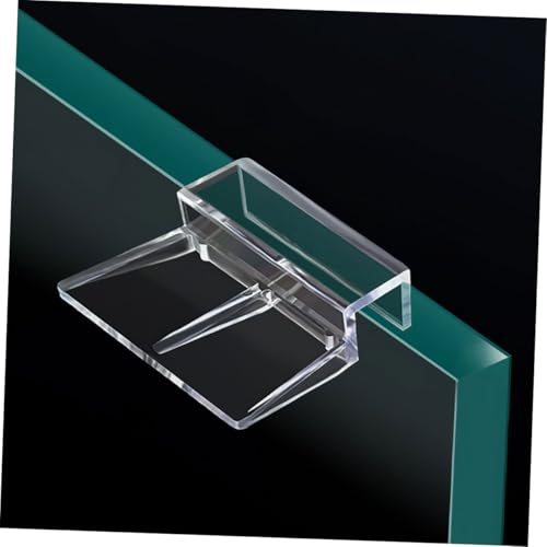 BESPORTBLE 6pcs Acrylic Fish Tank Cover Clips Support Brackets for Rimless Aquariums Clear Design for Easy Installation Elegant Look for Fish Safety Aesthetic Appeal