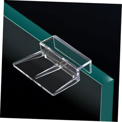 BESPORTBLE 6pcs Acrylic Fish Tank Cover Clips Support Brackets for Rimless Aquariums Clear Design for Easy Installation Elegant Look for Fish Safety Aesthetic Appeal