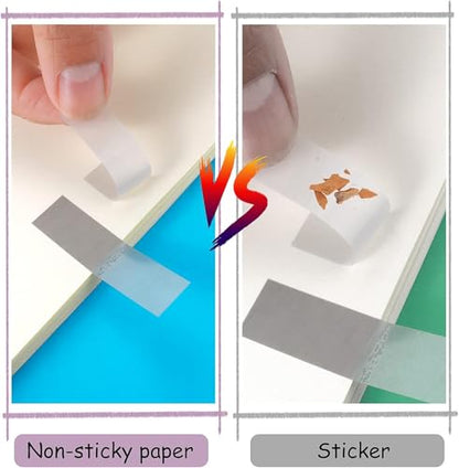 600 Pcs Index Tabs Flags, Pastel Color | Transparent, Sticky, Writable, Easy to Remove, For Annotating Books