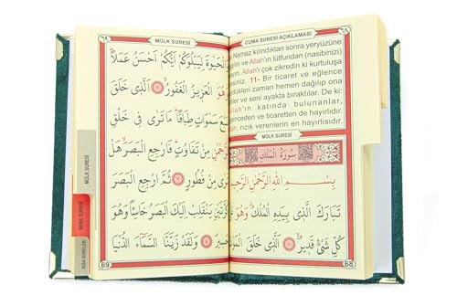 ihvan online Taffeta Fabric Muslim Prayer Rug, Velvet Covered Yaseen Surah Pocket Size Book, Prayer Beads Set with Kraft Boxed, Dowry Box for Men & Women, Islamic Ramadan Eid & Wedding Gifts, Green - color: Green