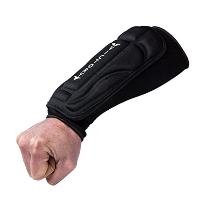 Martial Arts Forearm Armor Guards - MMA - Padded Arm Sleeves - size: Large