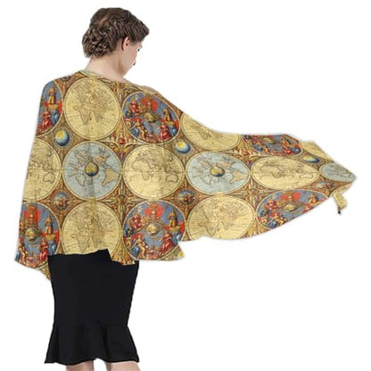 Chiffon Shawl Scarf Sarong And Sun Protective Shawl Long Lightweight Travel Scarf - color: Color136