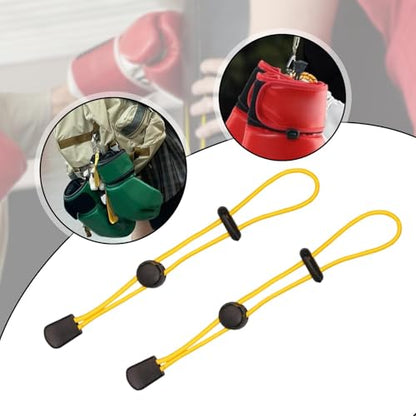 Boxing Gloves Carrying Strap,Shoulder Lanyard Organizer,Holder,Carry Leash,Hanging Leash Boxing Carrier - color: yellow