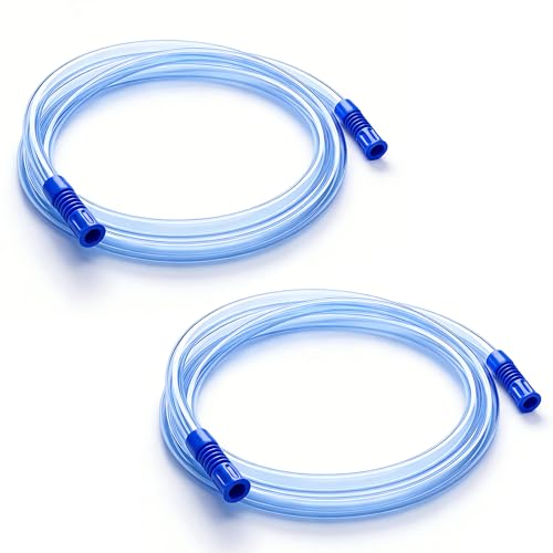 Extended Suction Connection Tube, 6.5 Feet Hose Tubing, 2 Pcs | Replacement, Flexible & Durable, Compatible with 9mm Standard Connector Devices