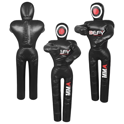 DEFY Vinyl Jiu Jitsu MMA Grappling Dummy Judo Martial Arts Punching Bag Karate - size: 6 Feet