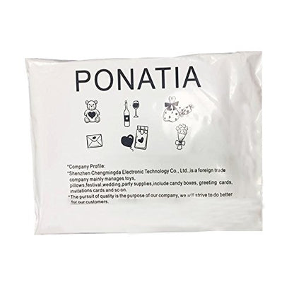 ponatia 리본이 달린 레이저 컷 50개, 웨딩 파티 선물 상자, 결혼 선물 상자, 초콜릿 캔디 및 선물 상자 (실버 & 화이트) - color: 실버&화이트.