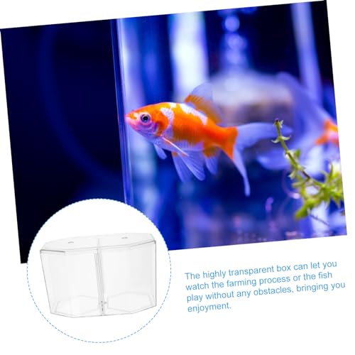 HANABASS Fish Breeder Box Isolation Tank for Betta Fish Easy to Clean and Observe for Home Aquariums and Hatching