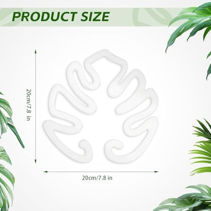 Plant Stem Support,Plastic Monstera Plant Support, Climbing Houseplant Stem Supports, Stem Hook Growth Accessories for Plant (Large-7.8in) - size: Large-7.8in