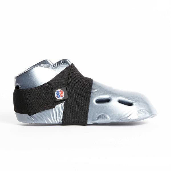 ProForce Lightning Kicks Martial Arts Sparring Shoes/Footgear - color: Silver, size: Large Big Kid
