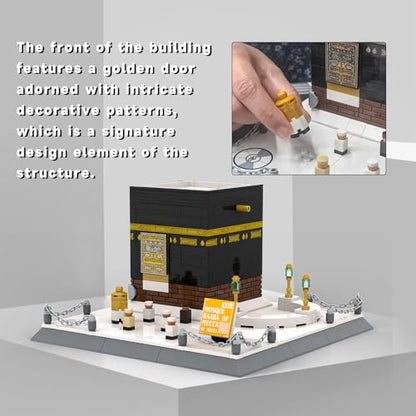 Mecca Kaaba Building Blocks Set – Holy Mosque 3D Model for Kids & Adults, Islamic Educational Toys, Gift for Eid, Ramadan, Hajj – Compatible with Major Brands (446Pcs)