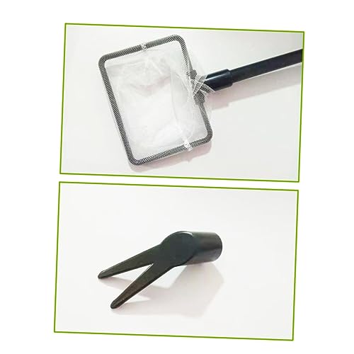 BESPORTBLE Detachable Fish Tank Brush Cleaning Kit Includes Brush Rake Scraper Clip Non-damaging for Fish Tank and Plants