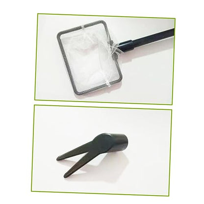 BESPORTBLE Detachable Fish Tank Brush Cleaning Kit Includes Brush Rake Scraper Clip Non-damaging for Fish Tank and Plants