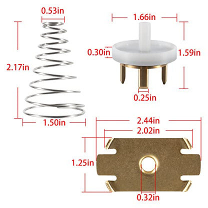 905-052 765 Check Valve Assembly Repair Kit, 3 PCS Replacement Fit for 1" THRU 1-1/4" Model 765 Pressure Vacuum Breakers, Includes Spring, Retainer & Holder(White)