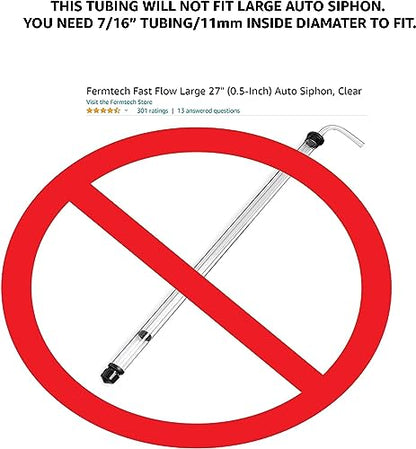Vinyl PVC tubing Certified (NSF 51) Multipurpose Food Grade Beer Brewing Line Clear Tubing, Kegerator, Wine Making, Aquaponics, Air Hose, 5/16 ID - 7/16 OD, Clear (100 Feet) - size: 100 Feet