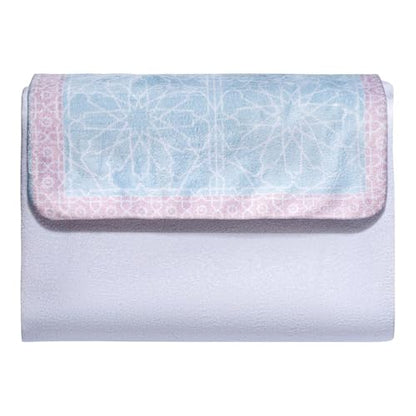 Portable Sejadah Prayer Mat – Velvet, Linen, and Chenille with Compact Storage (Cashmere Islamic Arch)