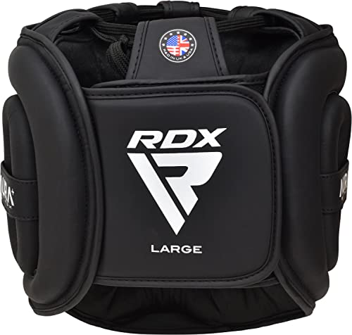 RDX Boxing Headgear, MMA Training, Adjustable Padded Full Coverage, Muay Thai, Kickboxing, Sparring, Martial Arts, Karate, Taekwondo Combat Sports Helmet, Men Women Home Gym - size: Medium