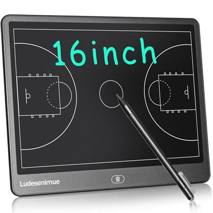 16 inch Electronic Basketball Coaching Board | LCD Basketball Tactics Board With Stylus Pen, Basketball Coach Essentials
