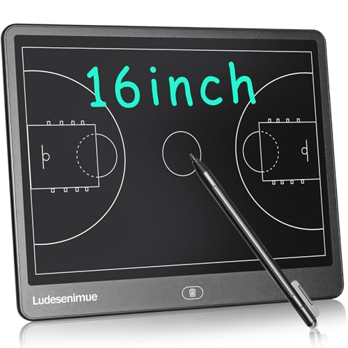 16 inch Electronic Basketball Coaching Board | LCD Basketball Tactics Board With Stylus Pen, Basketball Coach Essentials