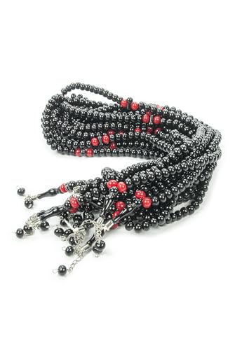 ihvan online, Tasbih Prayer Beads 99, Pack of 10, Muslim Prayer Bead, Islamic Rosary Bead, Dhikr, Tasbeeh Bulk, Misbaha, Masbaha, Tespih, Islamic Gift for Ramadan & Mawlid & Hajj Umrah - color: Black