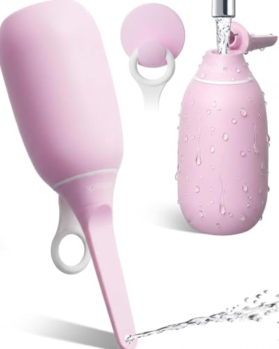 High Pressure Portable Bidet for Travel,Foldable Flip-Top Peri Bottle (Pink) - color: Pink