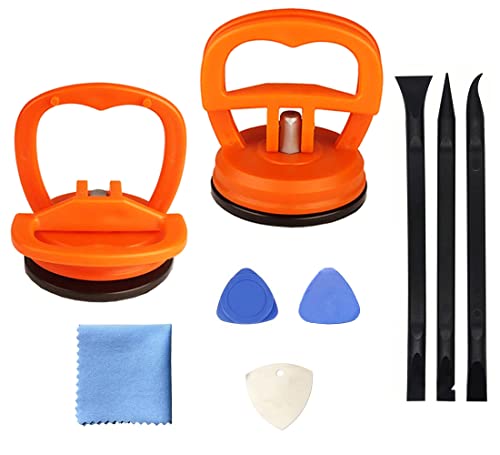 Screen repair tool 9-piece set, heavy-duty suction cup, pry tool, suitable for iPhone, iPad, iMac, MacBook, tablet, laptop, Samsung and other LCD screen opening tools