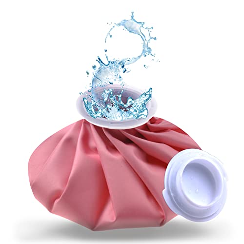 Ice Bag, Ice Packs for Injuries Reusable 9", Hot Water Bag for Pain Relief, Hot & Cold Therapy, Cold Pack Pink - size: 9", style: Pink