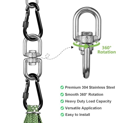 Heavy Duty Punching Bag Hanger with Boxing Bag Straps,180° +360° Rotation, Wall Ceiling Mount Hook for Heavy Boxing Bag, Weight Training, Aerial Yoga - color: Green
