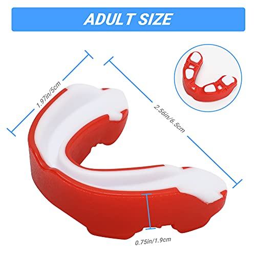 Number-one 3 Pack Soft Mouth Guard, Professional Sports Mouthguard for Boxing, Jujitsu, MMA, Football, Basketball, Hockey, Karate, Rugby Teeth Armor to Protect Braces for Adult & Youth
