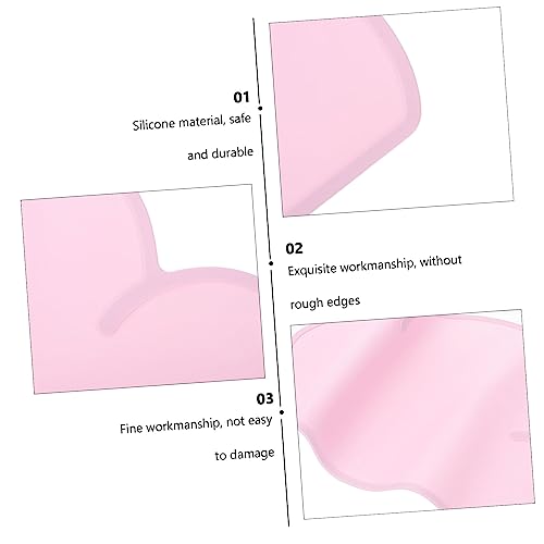 KESYOO 2pcs Heat Resistant Cloud Shaped Silicone Pet Food Mats Non Slip Wear Resistant Dog Cat Feeding Cushions Floor Protectors