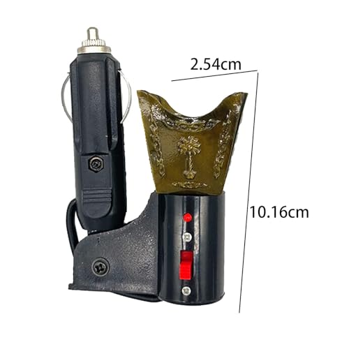 Fenteer Car Electric Incense Burner Electric Censer Cigarette Lighter, Auto Accessories, Middle Eastern Style Bakhoor Burner, Green - color: Green