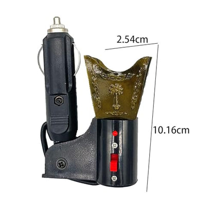 Fenteer Car Electric Incense Burner Electric Censer Cigarette Lighter, Auto Accessories, Middle Eastern Style Bakhoor Burner, Green - color: Green